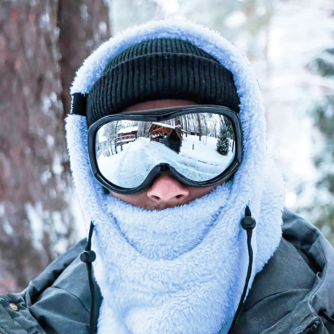 Shy Velvet Balaclava Wind-Resistant Winter Face Mask,Fleece Ski Mask for Men and Women,Warm Face Cover Hat Cap Scarf