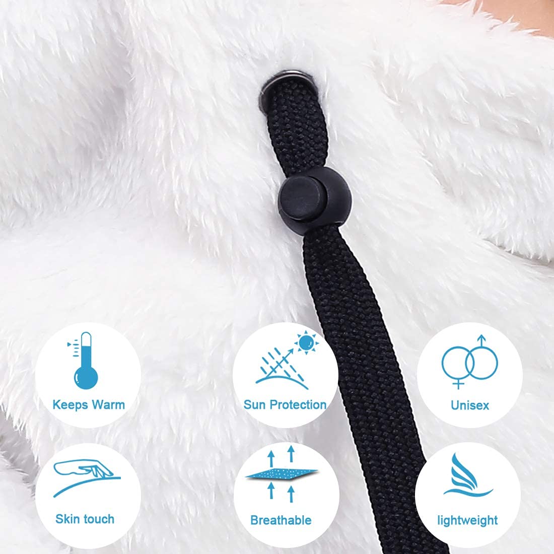 Shy Velvet Balaclava Wind-Resistant Winter Face Mask,Fleece Ski Mask for Men and Women,Warm Face Cover Hat Cap Scarf
