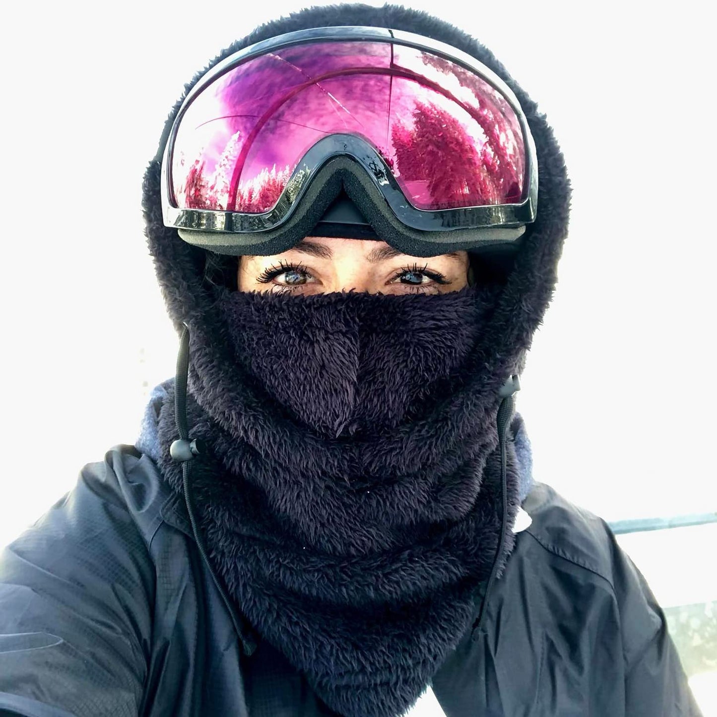 Shy Velvet Balaclava Wind-Resistant Winter Face Mask,Fleece Ski Mask for Men and Women,Warm Face Cover Hat Cap Scarf