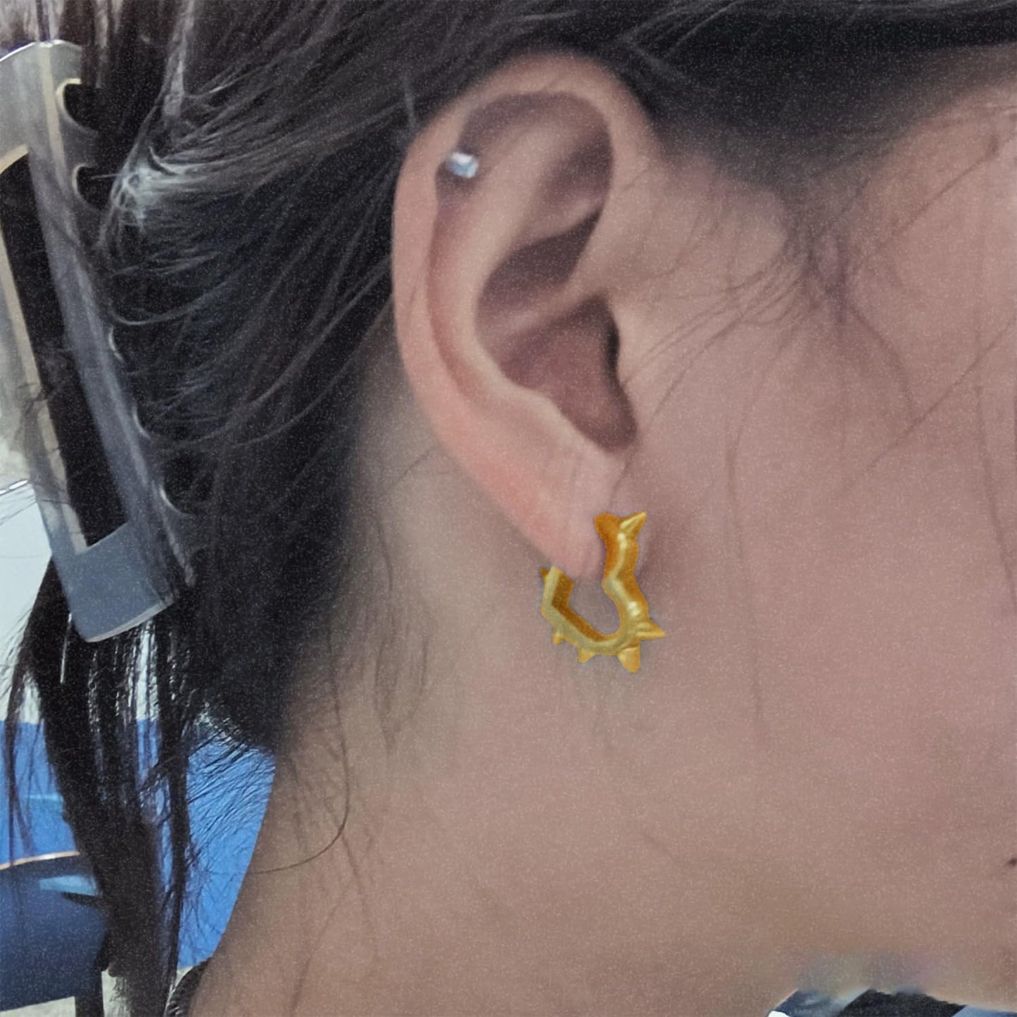 Goth Earrings Black Heart Punk Earrings Set Y2k Emo Jewelry Alternative Jewelry for Women Grunge Earrings Spike Earrings Gifts for Men