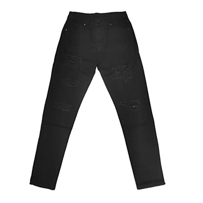 Women's Modern Straight Jeans Wide Leg Casual 2024 Boyfriend Cropped Raw Hem Denim Pants Cropped Wide-Leg Jeans