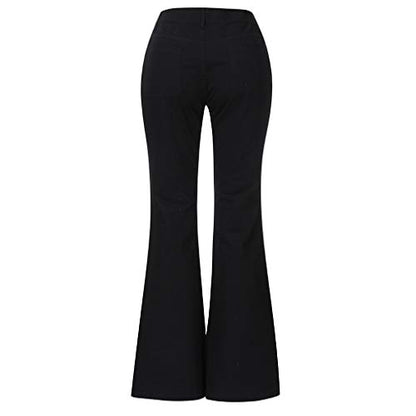 Women's Wide Leg Jeans High Waist Stretchy Classic High Rise Slimming Jeggings Cropped Wide-Leg Jeans