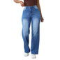 Womens Straight Leg Jeans High Waisted Wide Leg Jeans Casual Stretchy Denim Pants