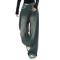 Jeans for Women High Waist Stretchy Classic Button Fly Stretchy Straight Legs Denim Pants Loose Boyfriend Denim Pant