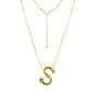 Bubble Letter Necklace Gold Initial Necklace for Women Trendy Balloon Letter Necklace Dainty Gold Necklaces for Women Birthday Christmas Gifts for Women Her Wife Mom Girlfriend Teen Girl