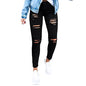 Women's Modern Straight Jeans Wide Leg Casual 2024 Boyfriend Cropped Raw Hem Denim Pants Cropped Wide-Leg Jeans