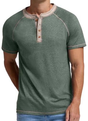 Sailwind Mens Henley Long/Short Sleeve T-Shirt Cotton Casual Shirt