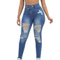 Ripped Jeans for Women Trendy High Waisted Lady Skinny Stretchy Pencil Jeans Bootcut Straight Leg Casual Denim Pants