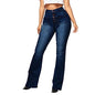 Women's Wide Leg Jeans High Waist Stretchy Classic High Rise Slimming Jeggings Cropped Wide-Leg Jeans
