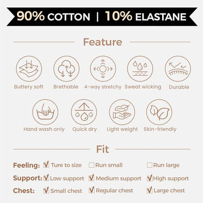 Aoxjox Women's Casual Basic Tee HIGH Elastic Cotton T-Shirt Short Sleeve Tops Everyday Crew Neck Slim Fit Basic Tee Y2k