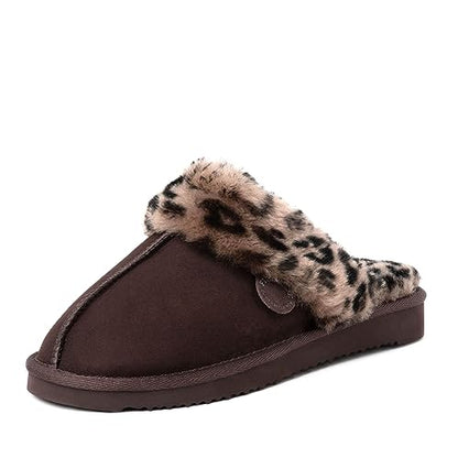 Dearfoams Women's Fireside Sydney Shearling Fur Indoor/Outdoor Scuff Slipper with Wide Widths