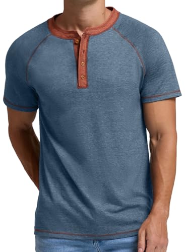 Sailwind Mens Henley Long/Short Sleeve T-Shirt Cotton Casual Shirt