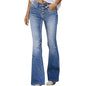 Women's Wide Leg Jeans High Waist Stretchy Classic High Rise Slimming Jeggings Cropped Wide-Leg Jeans