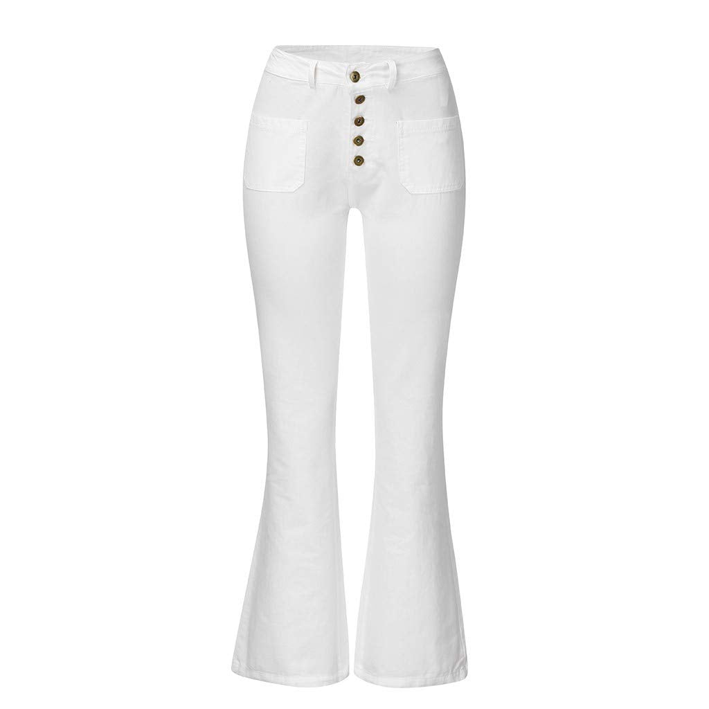 Women's Wide Leg Jeans High Waist Stretchy Classic High Rise Slimming Jeggings Cropped Wide-Leg Jeans