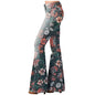 Flare Jeans for Women High Waisted Flattering Gradient Color Patchwork Denim Trouser Button Zipper Comfy Skinny Jeans