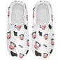 Cute Cow Face Mens Womens Spa Slippers Cozy Memory Foam Slippers Indoor Outdoor House Slippers XS