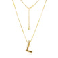 Bubble Letter Necklace Gold Initial Necklace for Women Trendy Balloon Letter Necklace Dainty Gold Necklaces for Women Birthday Christmas Gifts for Women Her Wife Mom Girlfriend Teen Girl
