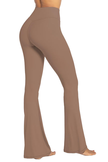 Sunzel Womens Flare Leggings with Tummy Control Crossover Waist and Wide Leg
