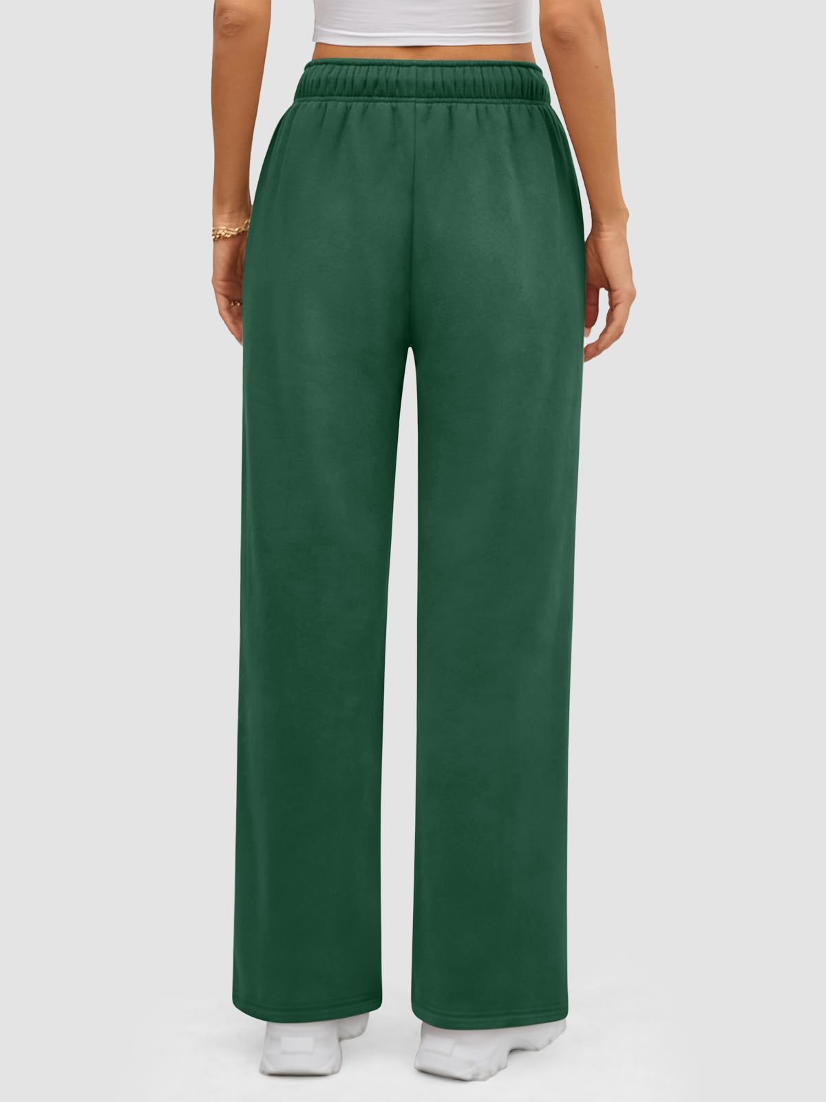 ATHMILE Womens Sweatpants 2024 Baggy Wide Fleece Lined Straight Leg Pants