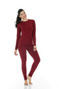 Thermajane Long Johns Thermal Underwear for Women Fleece Lined Base Layer Pajama Set Cold Weather