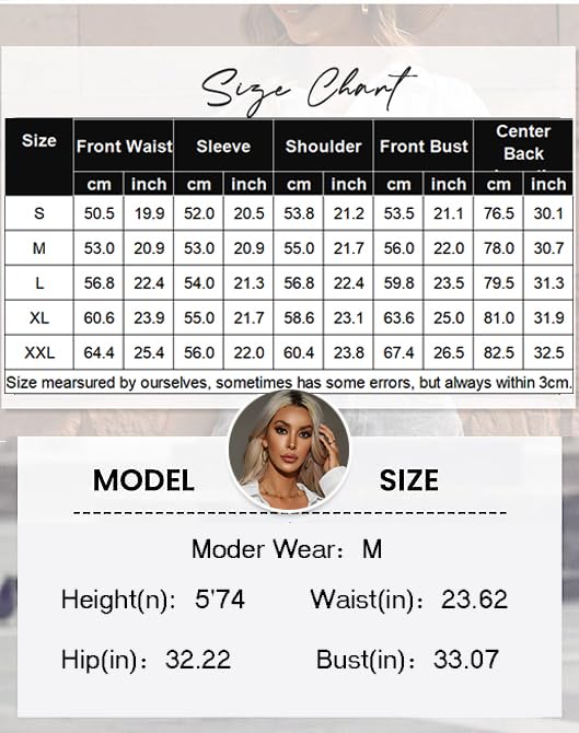 HOTOUCH Women Oversized Button Down Shirts Office Drop Shoulder Blouse Long Sleeve Boyfriend Dress Shirt with Pockets