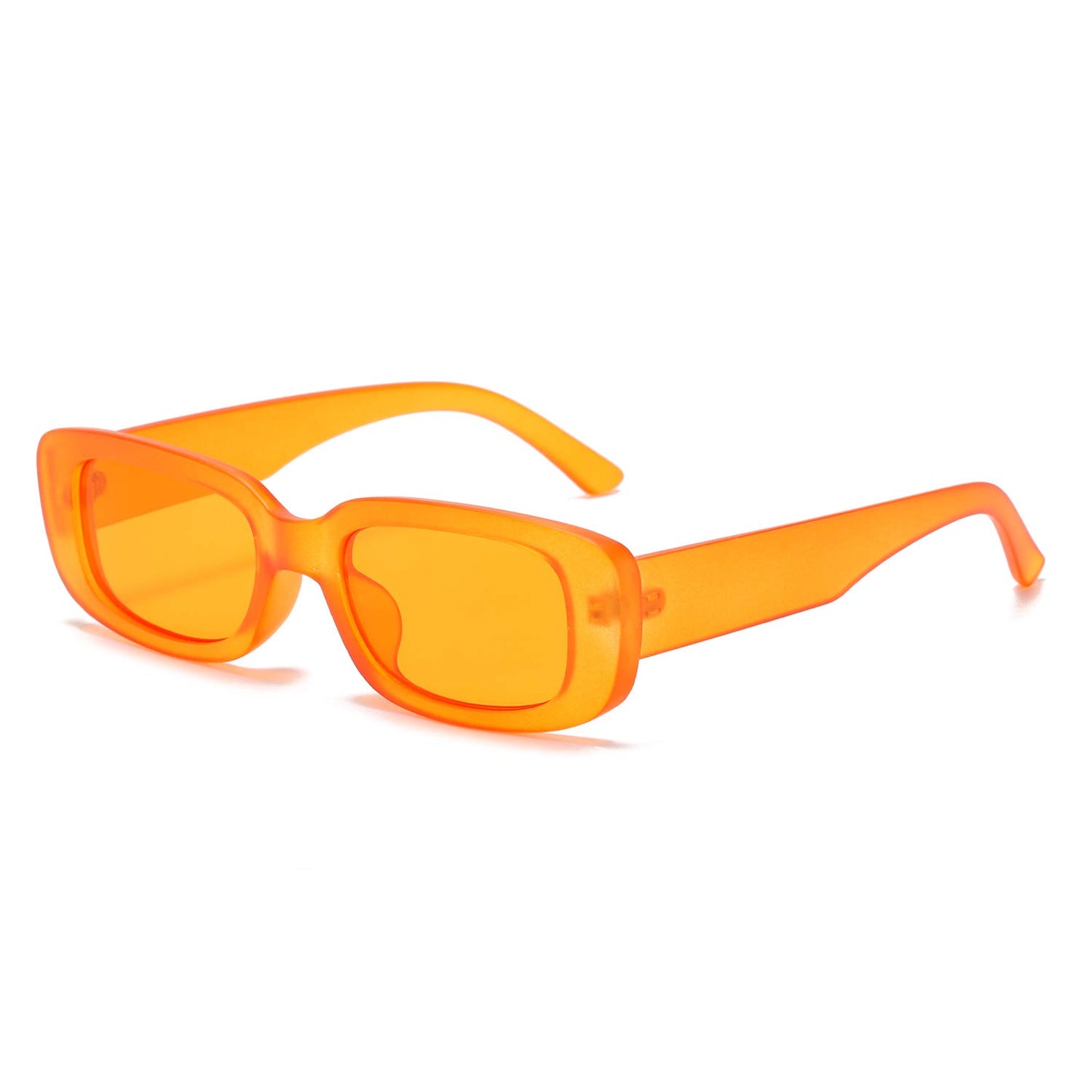 BUTABY Rectangle Sunglasses for Women Retro Driving Glasses 90’s Vintage Fashion Narrow Square Frame UV400 Protection