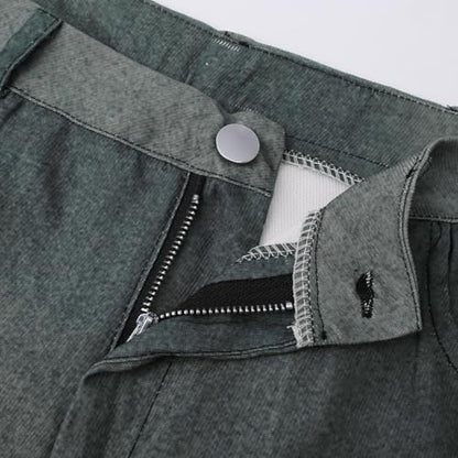 Jeans for Women High Waist Stretch Skinny Jean Button Fly Stretchy Straight Legs Denim Pants Destroyed Denim Pants