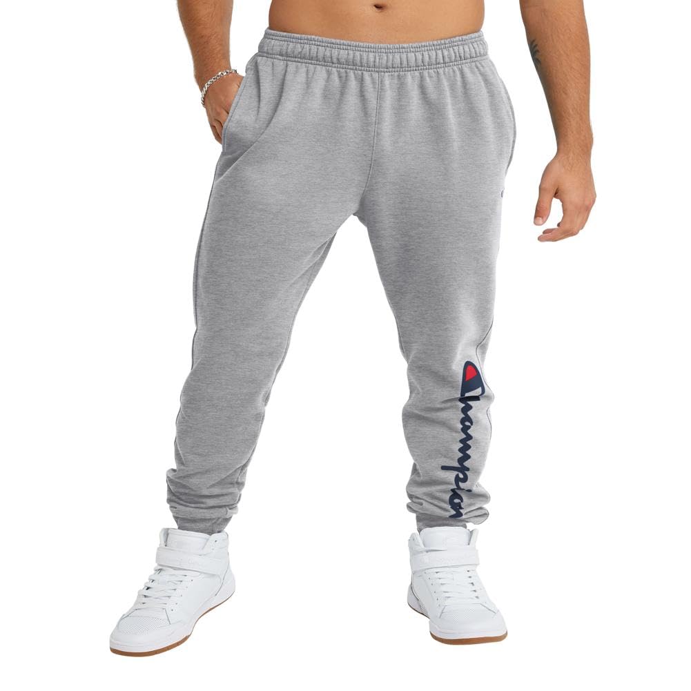 Champion Men's Joggers, Powerblend, Fleece Joggers, Comfortable Sweatpants for Men (Reg. or Big & Tall)
