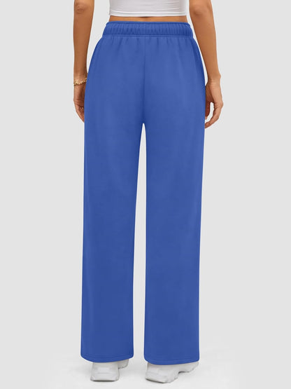 ATHMILE Womens Sweatpants 2024 Baggy Wide Fleece Lined Straight Leg Pants