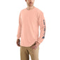 Carhartt Men's Loose Fit Heavyweight Long-Sleeve Logo Sleeve Graphic T-Shirt