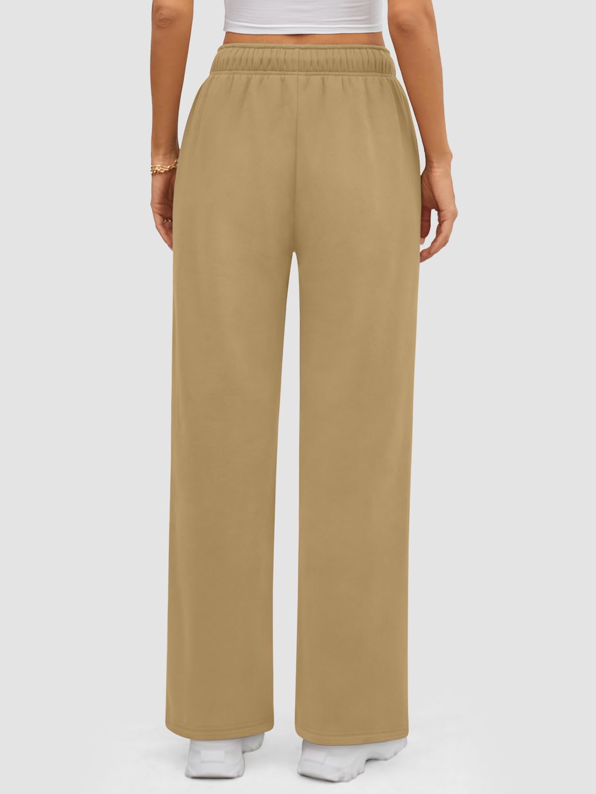 ATHMILE Womens Sweatpants 2024 Baggy Wide Fleece Lined Straight Leg Pants