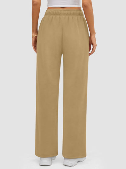ATHMILE Womens Sweatpants 2024 Baggy Wide Fleece Lined Straight Leg Pants