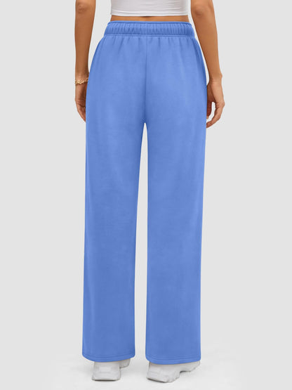 ATHMILE Womens Sweatpants 2024 Baggy Wide Fleece Lined Straight Leg Pants