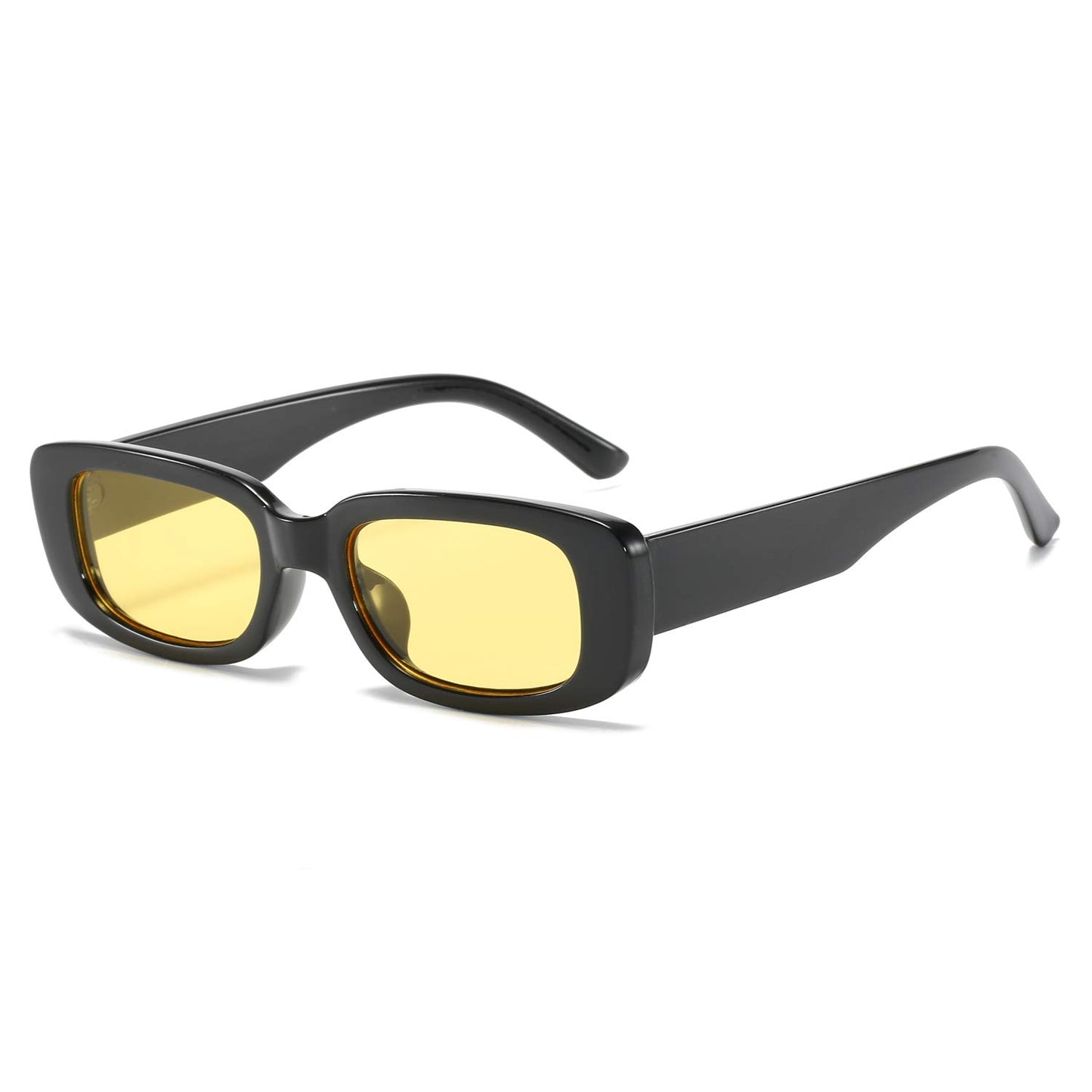 BUTABY Rectangle Sunglasses for Women Retro Driving Glasses 90’s Vintage Fashion Narrow Square Frame UV400 Protection