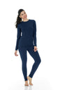 Thermajane Long Johns Thermal Underwear for Women Fleece Lined Base Layer Pajama Set Cold Weather