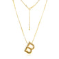 Bubble Letter Necklace Gold Initial Necklace for Women Trendy Balloon Letter Necklace Dainty Gold Necklaces for Women Birthday Christmas Gifts for Women Her Wife Mom Girlfriend Teen Girl
