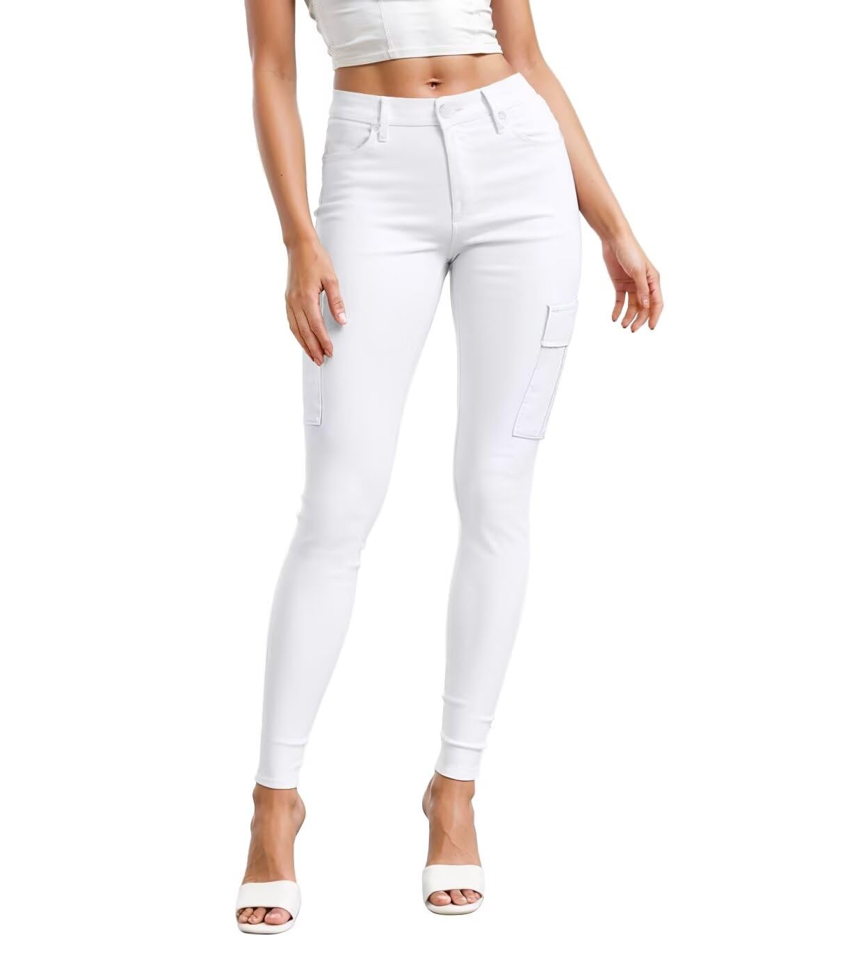 Hybrid & Company Womens Hyper Ultra Stretch Comfy Skinny Leg Work Casual Pants