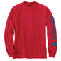 Carhartt Men's Loose Fit Heavyweight Long-Sleeve Logo Sleeve Graphic T-Shirt
