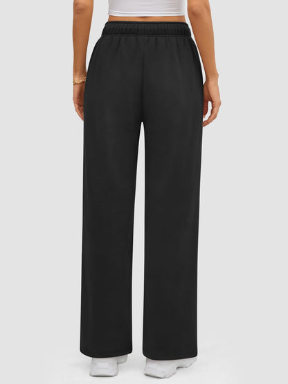 ATHMILE Womens Sweatpants 2024 Baggy Wide Fleece Lined Straight Leg Pants