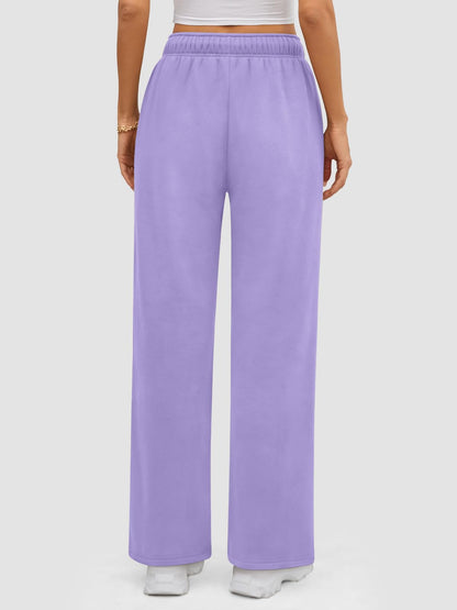 ATHMILE Womens Sweatpants 2024 Baggy Wide Fleece Lined Straight Leg Pants