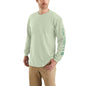 Carhartt Men's Loose Fit Heavyweight Long-Sleeve Logo Sleeve Graphic T-Shirt