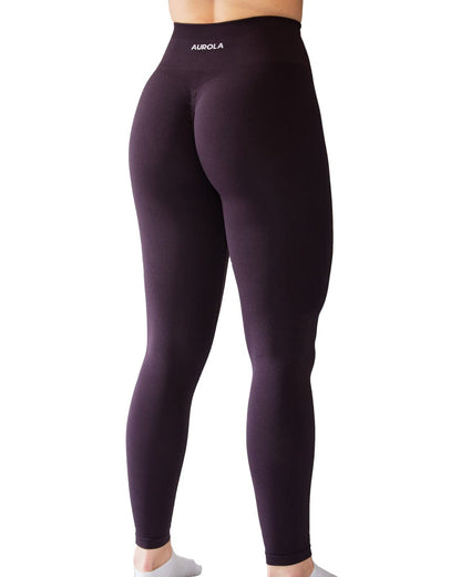 AUROLA Workout Leggings for Women Seamless Scrunch Tights Tummy Control Gym Fitness Girl Sport Active Yoga Pants