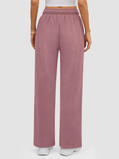 ATHMILE Womens Sweatpants 2024 Baggy Wide Fleece Lined Straight Leg Pants