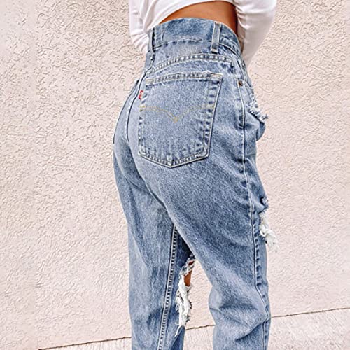 Women's Wide Leg Jeans High Waist Stretchy Classic High Rise Slimming Jeggings Cropped Wide-Leg Jeans