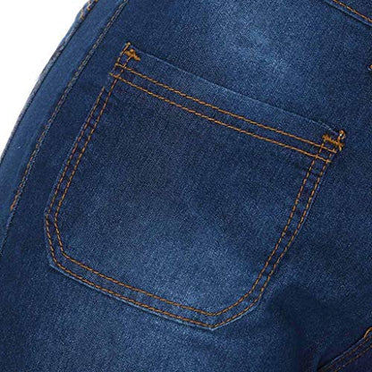 Women's Wide Leg Jeans High Waist Stretchy Classic High Rise Slimming Jeggings Cropped Wide-Leg Jeans