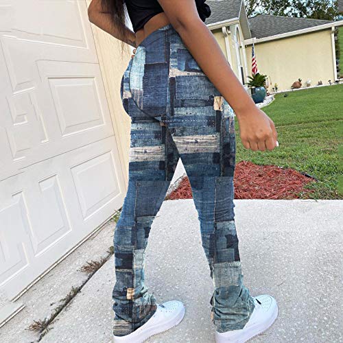 Women's Modern Straight Jeans Wide Leg Casual 2024 Boyfriend Cropped Raw Hem Denim Pants Cropped Wide-Leg Jeans