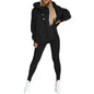 Lounge Sets for Women - 2 Piece Button Thick Outfits Sweatsuit Hoodies with Pants Fall Jogging Track Suits for Women