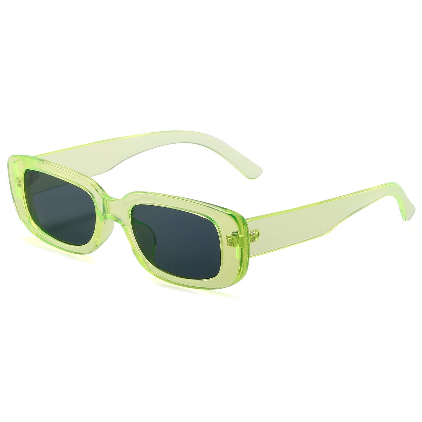 BUTABY Rectangle Sunglasses for Women Retro Driving Glasses 90’s Vintage Fashion Narrow Square Frame UV400 Protection