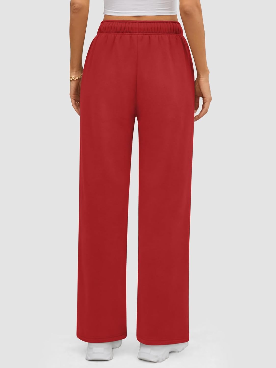 ATHMILE Womens Sweatpants 2024 Baggy Wide Fleece Lined Straight Leg Pants