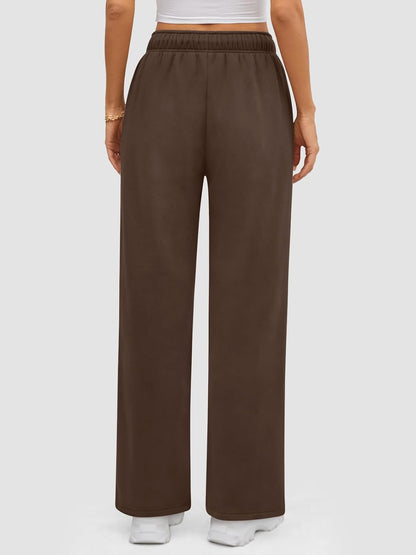 ATHMILE Womens Sweatpants 2024 Baggy Wide Fleece Lined Straight Leg Pants